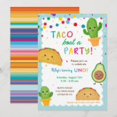 Taco over de feestdag kaart (Voorkant / Achterkant)