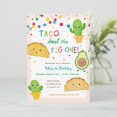 Taco over de grote verjaardag van het één-vijfdeth kaart (Staand voorkant)