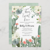 Taco over de uitnodiging van het Baby shower Love (Voorkant / Achterkant)