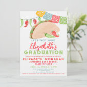 Taco Over Een Afstuderen Fiesta Foto Afstuderen Kaart (Staand voorkant)