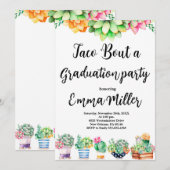 Taco 'Over een Afstuderen Fiesta Party Kaart (Voorkant / Achterkant)