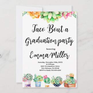Taco 'Over een Afstuderen Fiesta Party Kaart