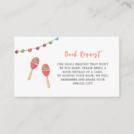 Taco Over een Baby, Baby shower Boek Aanvraag Informatiekaartje