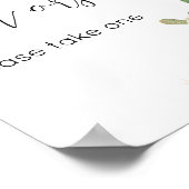 Taco over een Baby Baby shower gunsten Poster (Hoek)