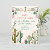 Taco over een baby-Baby shower Kaart (Staand voorkant)