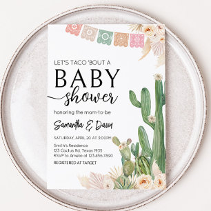 Taco over een Baby-Baby shower Kaart