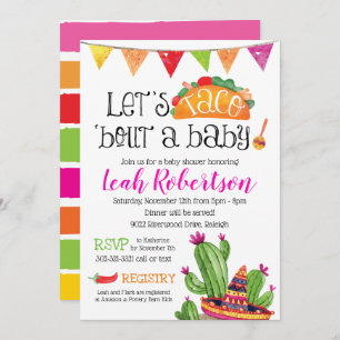 Taco over een Baby - Baby shower Kaart