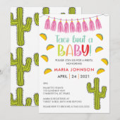 Taco over een Baby Baby shower uitnodiging (Voorkant / Achterkant)