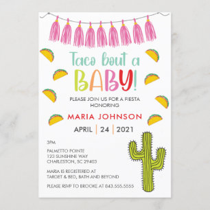 Taco over een Baby Baby shower uitnodiging