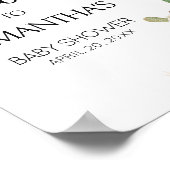 Taco over een Baby Baby shower Welkom Poster (Hoek)