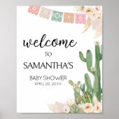 Taco over een Baby Baby shower Welkom Poster (Voorkant)