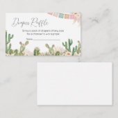 Taco over een Baby Baby showers luierloof Informatiekaartje (Voorkant / Achterkant)