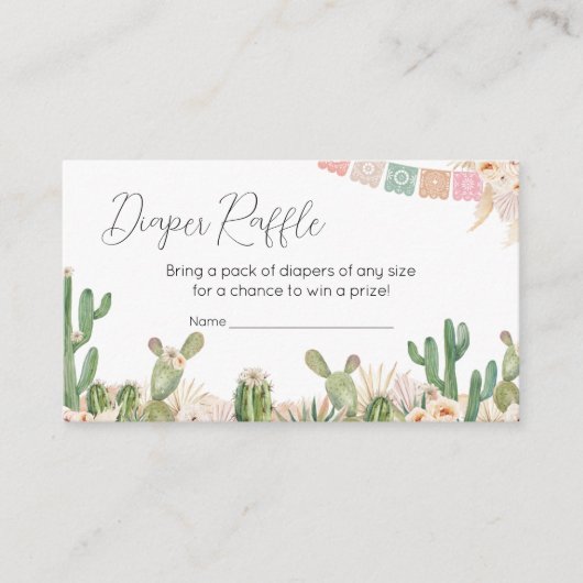 Taco over een Baby Baby showers luierloof Informatiekaartje (Voorkant)