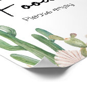 Taco Over Een Baby Boho Baby shower Eten Poster (Hoek)