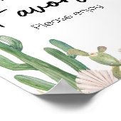 Taco over een Baby Boho Baby shower gunsten Poster (Hoek)