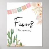 Taco over een Baby Boho Baby shower gunsten Poster (Voorkant)