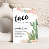 Taco over een Baby Boho Baby shower Kaart