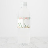 Taco over een Baby Boho Baby shower Waterfles Etiket (Achterkant)