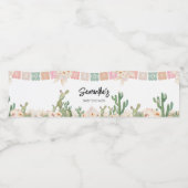 Taco over een Baby Boho Baby shower Waterfles Etiket (Enkel label)