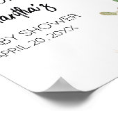 Taco over een Baby Boho Baby shower Welkom Poster (Hoek)