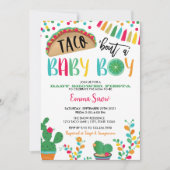 Taco over een Baby Boy Shower Uitnodiging (Voorkant)