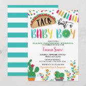 Taco over een Baby Boy Shower Uitnodiging (Voorkant / Achterkant)
