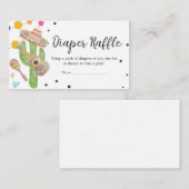 Taco Over Een Baby Cactus Baby shower Luierloof Informatiekaartje (Voorkant / Achterkant)