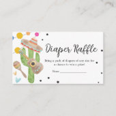Taco Over Een Baby Cactus Baby shower Luierloof Informatiekaartje (Voorkant)