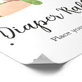 Taco over een Baby Cactus Luierloof Poster (Hoek)