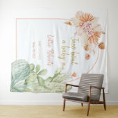 Taco 'Over een Baby, Fiesta Baby shower Achtergron Wandkleed (In Situ (horizontaal))