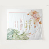 Taco 'Over een Baby, Fiesta Baby shower Achtergron Wandkleed (Voorkant (horizontaal))