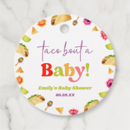 Taco over een Baby! Fiesta-Baby shower Bedankjes Labels