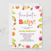 Taco over een Baby! Fiesta-Baby shower Kaart (Voorkant)