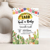 Taco over een Baby Fiesta Baby shower Kaart