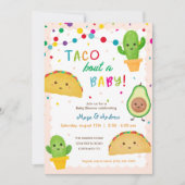 Taco over een baby — fiesta-baby shower kaart (Voorkant)