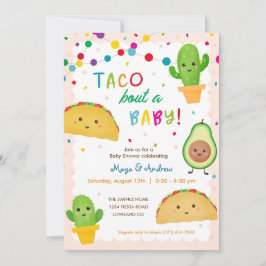 Taco over een baby — fiesta-baby shower kaart
