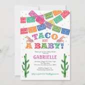 Taco over een Baby, Fiesta Baby shower Kaart (Voorkant)