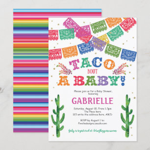 Taco over een Baby, Fiesta Baby shower Kaart