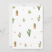 Taco over een Baby Fiesta Baby shower Kaart (Achterkant)