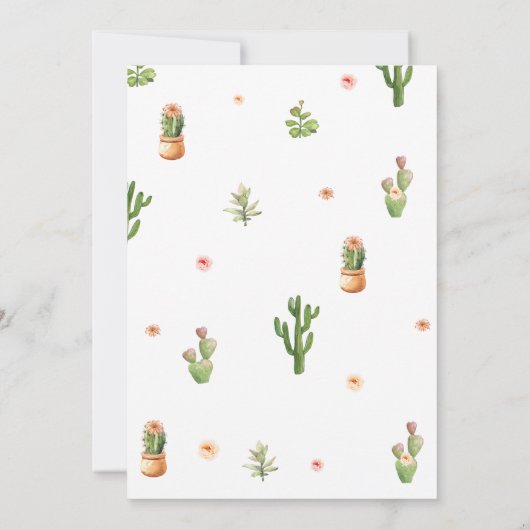 Taco over een Baby Fiesta Baby shower Kaart (Achterkant)