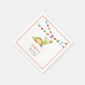 Taco over een baby Fiesta Baby shower Servet (Hoek)