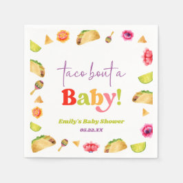 Taco over een Baby! Fiesta-Baby shower Servet