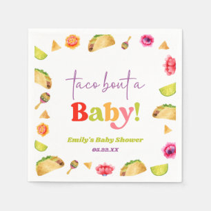 Taco over een Baby! Fiesta-Baby shower Servet
