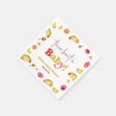 Taco over een Baby! Fiesta-Baby shower Servet (Hoek)