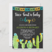 Taco over een baby, Fiesta cactus baby shower Kaart (Voorkant)