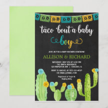 Taco over een baby, Fiesta cactus baby shower