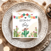 Taco Over een Baby Fiesta Waterverf Cactus Shower Servet
