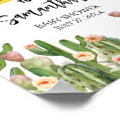 Taco over een Baby Fiesta Welkom Poster (Hoek)