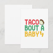 Taco over een Baby Funny Pregnancy Cindo De Mayo Bedankkaart (Voorkant / Achterkant)