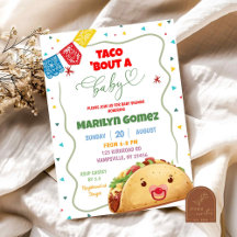Taco Over Een Baby Jongen Mexicaans Feest Baby Sho
